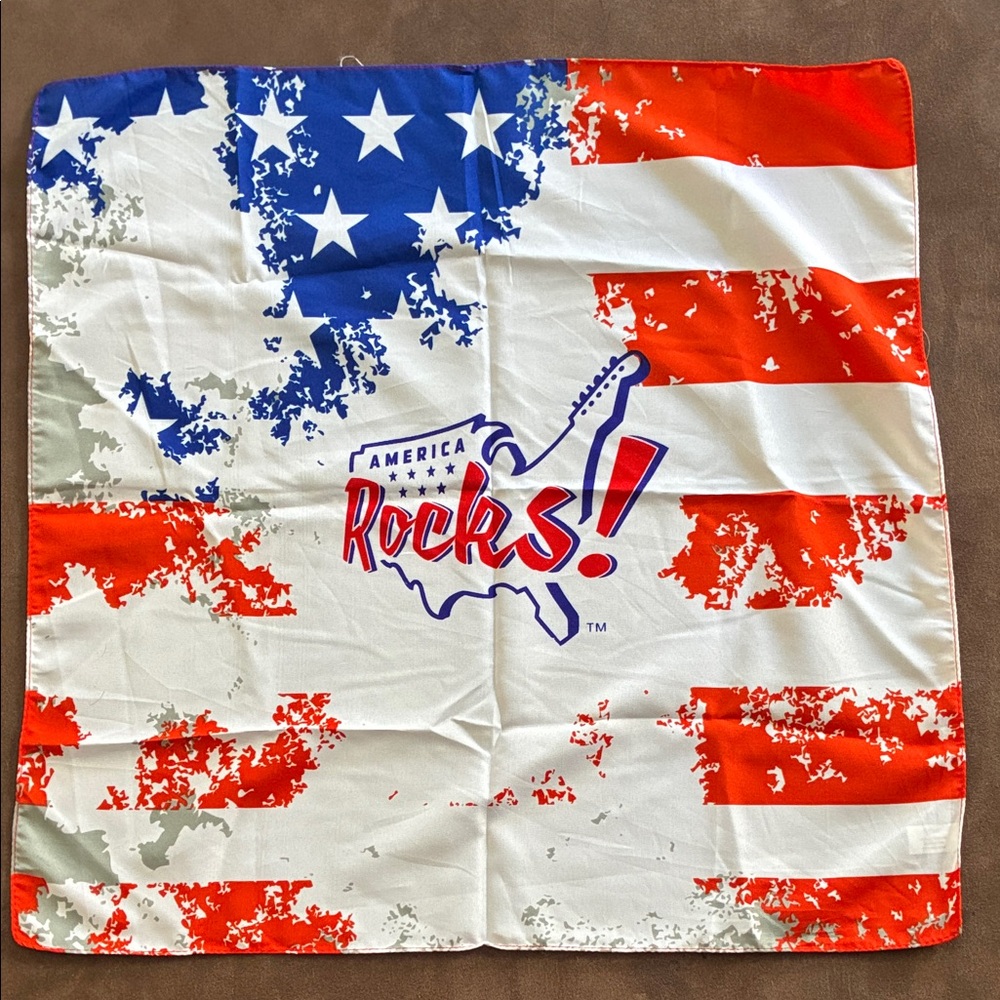 Set 4 Carnival Cruise America Rocks redwhite blue Bandanna given out during Show